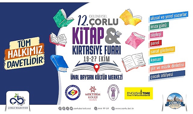 12. Çorlu Kitap ve Kırtasiye Fuarı Kapılarını Açıyor- Forum Haber