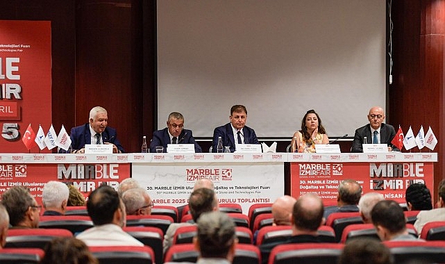 Başkan Tugay mermer sektörünün temsilcileriyle buluştu İzmir MARBLE 2025’e hazırlanıyor- Forum Haber