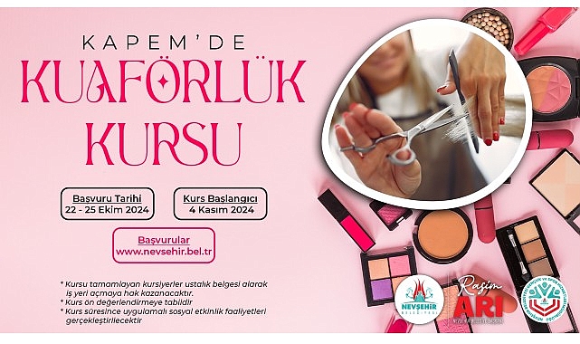 KAPEM’de Kuaförlük Kursu Açılacak- Forum Haber