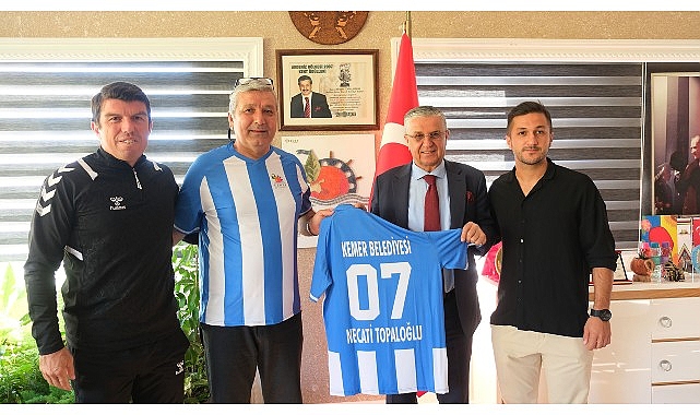 Kemer Belediye Merkez Spor’dan Başkan Topaloğlu’na ziyaret- Forum Haber
