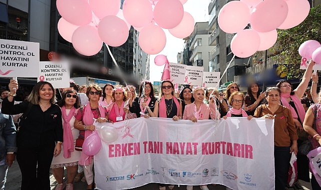 Konak’ta meme kanseri farkındalığı için pembe yürüyüş- Forum Haber