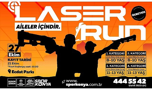 Konya Büyükşehir’den Aileler İçin ‘Laser Run’ Yarışması- Forum Haber