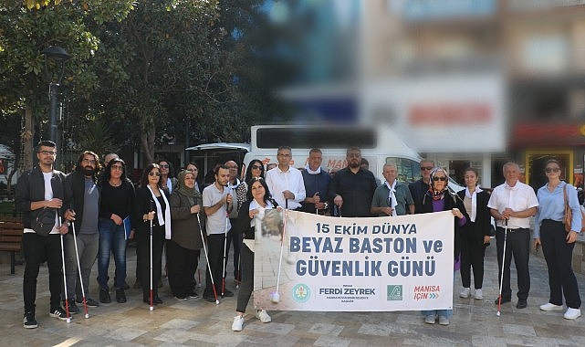 Manisa’da Beyaz Bastonla Farkındalık Yürüyüşü- Forum Haber