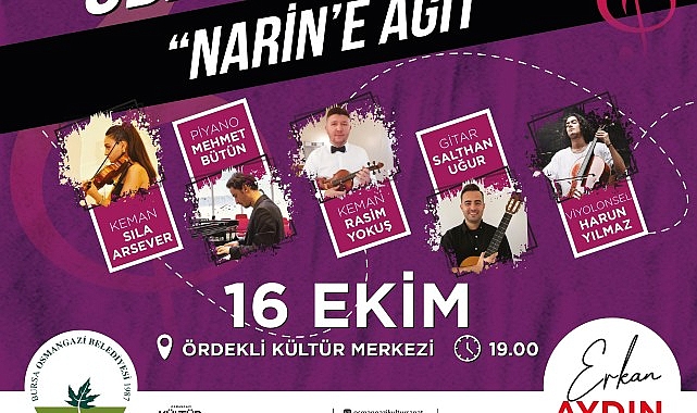 Oda Orkestrası Konseri, Narin’e Ağıt temasıyla gerçekleştirilecek- Forum Haber