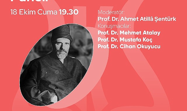 Tâhir’ül-Mevlevî paneli, 18 Ekim Cuma akşamı Zeytinburnu Kültür Sanat’ta gerçekleşecek.- Forum Haber