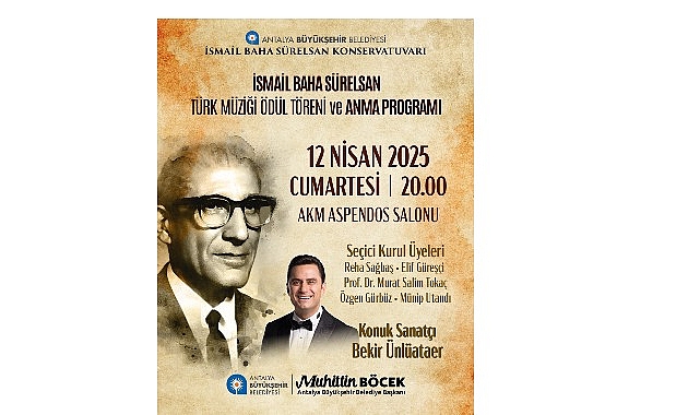 İsmail Baha Sürelsan ödül töreni ve konser ile anılacak- Forum Haber