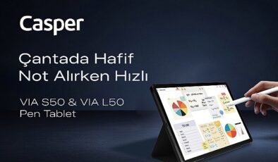 Casper VIA L50 ve S50 Pen tabletler, akıllı kalem desteğiyle üretkenliğe davet ediyor – Forum Haber