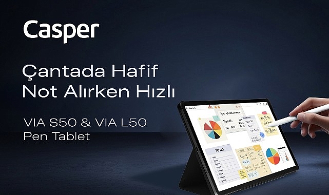 Casper VIA L50 ve S50 Pen tabletler, akıllı kalem desteğiyle üretkenliğe davet ediyor – Forum Haber
