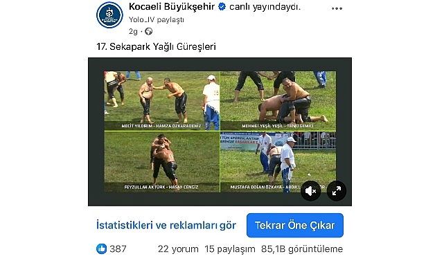 Sekapark Yağlı Güreşleri dijitalde milyonlara ulaştı- Forum Haber